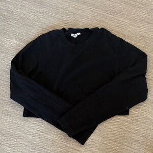 Cotton Citizen Black Cropped Tee